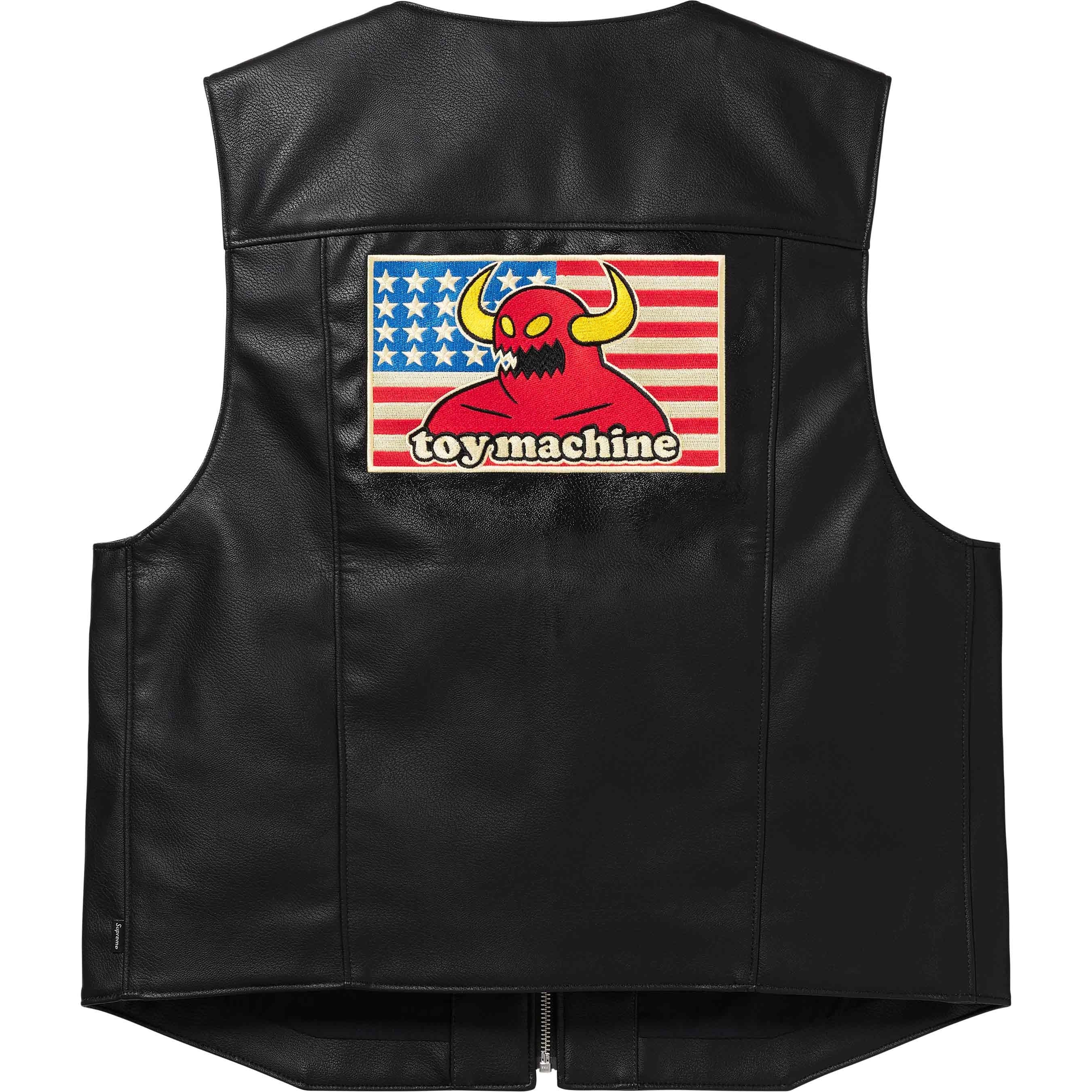 Supreme/Toy Machine Faux Leather Vest view 5